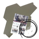 Pochette ENVELOPPE en cuir VERT KAKI + lanière en cuir