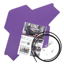 Pochette ENVELOPPE en cuir VIOLET à personnaliser