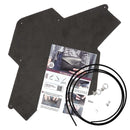 Pochette ENVELOPPE en croûte de cuir structuré GRIS à personnaliser