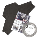 Pochette ENVELOPPE en croûte de cuir structuré GRIS à personnaliser