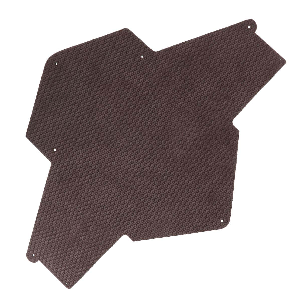 Kit DIY - Pochette ENVELOPPE en croûte de cuir structuré MARRON ACAJOU à personnaliser