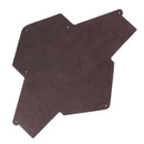 Kit DIY - Pochette ENVELOPPE en croûte de cuir structuré MARRON ACAJOU à personnaliser