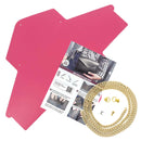 Pochette ENVELOPPE en cuir ROSE FRAMBOISE à personnaliser