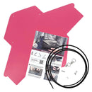 Pochette ENVELOPPE en cuir ROSE FRAMBOISE à personnaliser