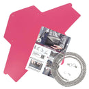 Pochette ENVELOPPE en cuir ROSE FRAMBOISE à personnaliser