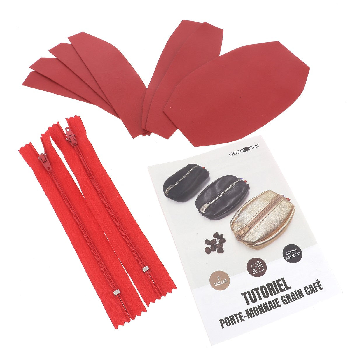 Kit Grand Porte monnaie Grain de café KA128