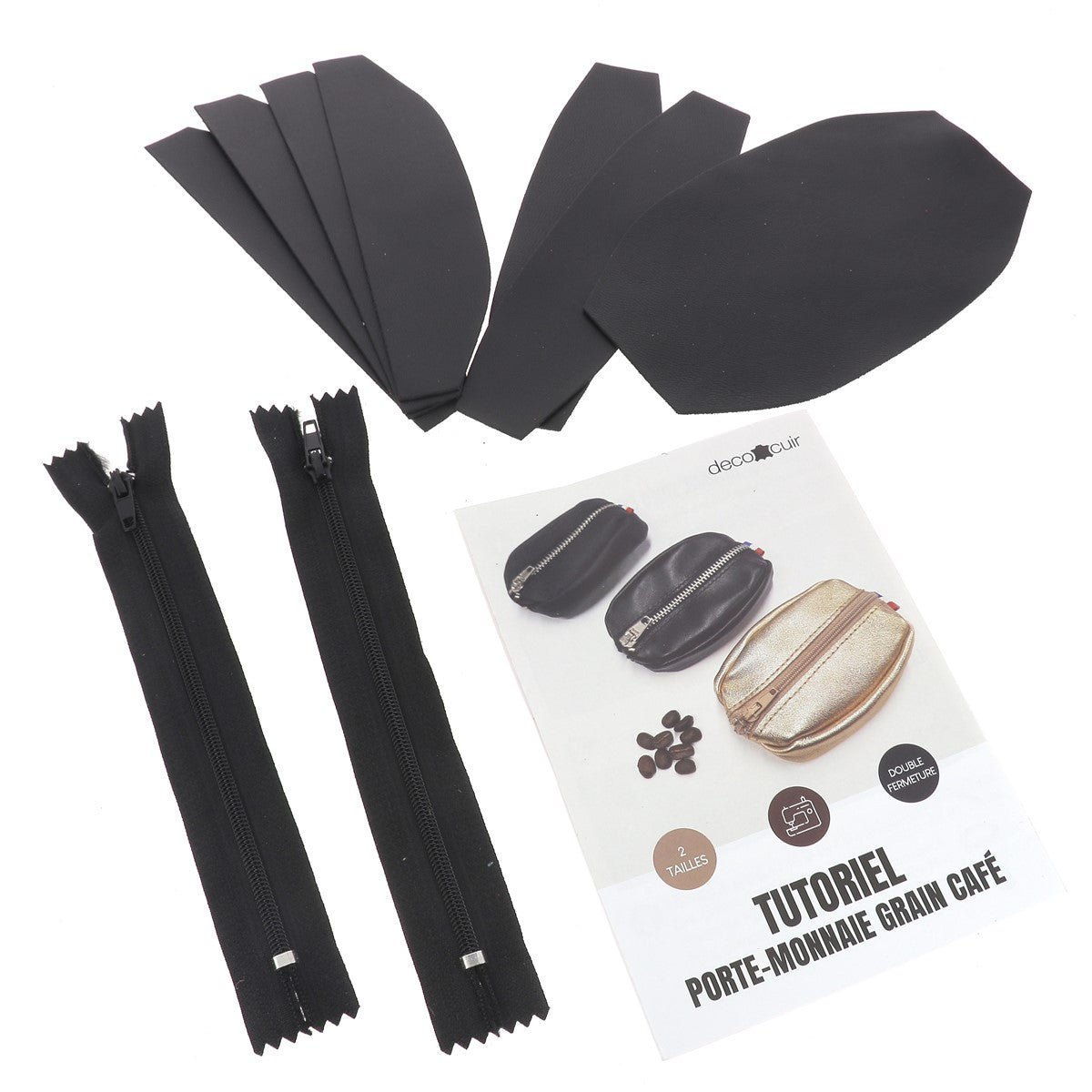 Kit Grand Porte monnaie Grain de café KA128