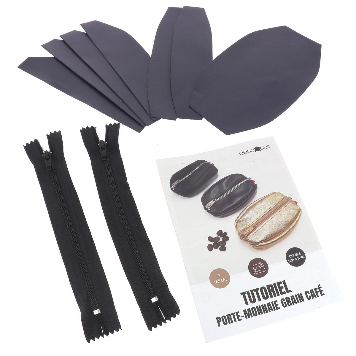 Kit Grand Porte monnaie Grain de café KA128