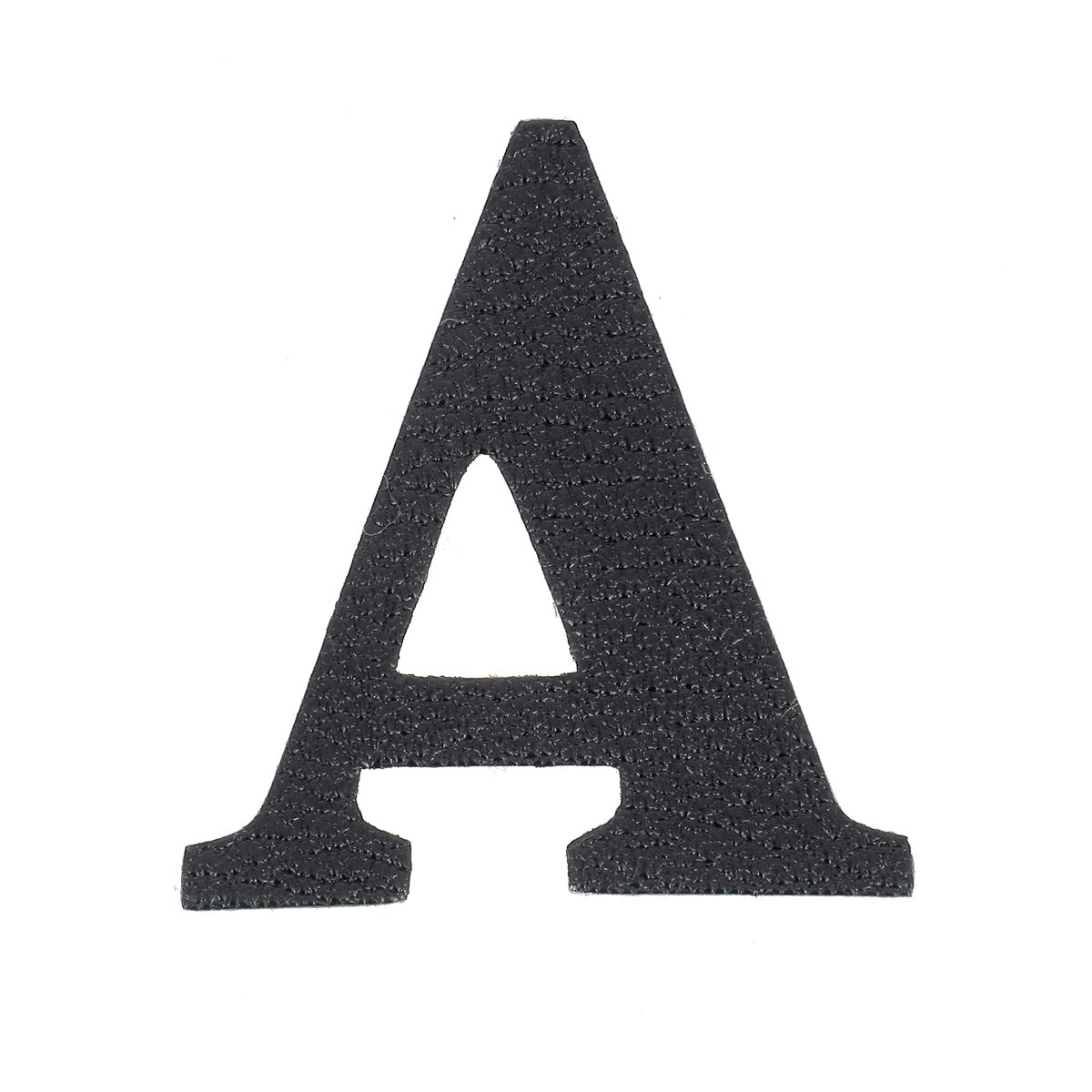 Découpe de lettre de l'Alphabet autocollante en cuir - NOIR J99 - Deco Cuir