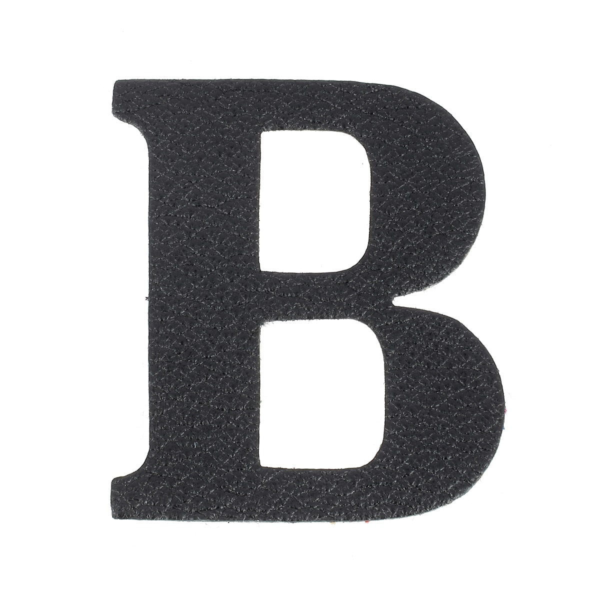 Découpe de lettre de l'Alphabet autocollante en cuir - NOIR J99 - Deco Cuir