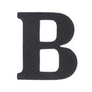 Découpe de lettre de l'Alphabet autocollante en cuir - NOIR J99 - Deco Cuir