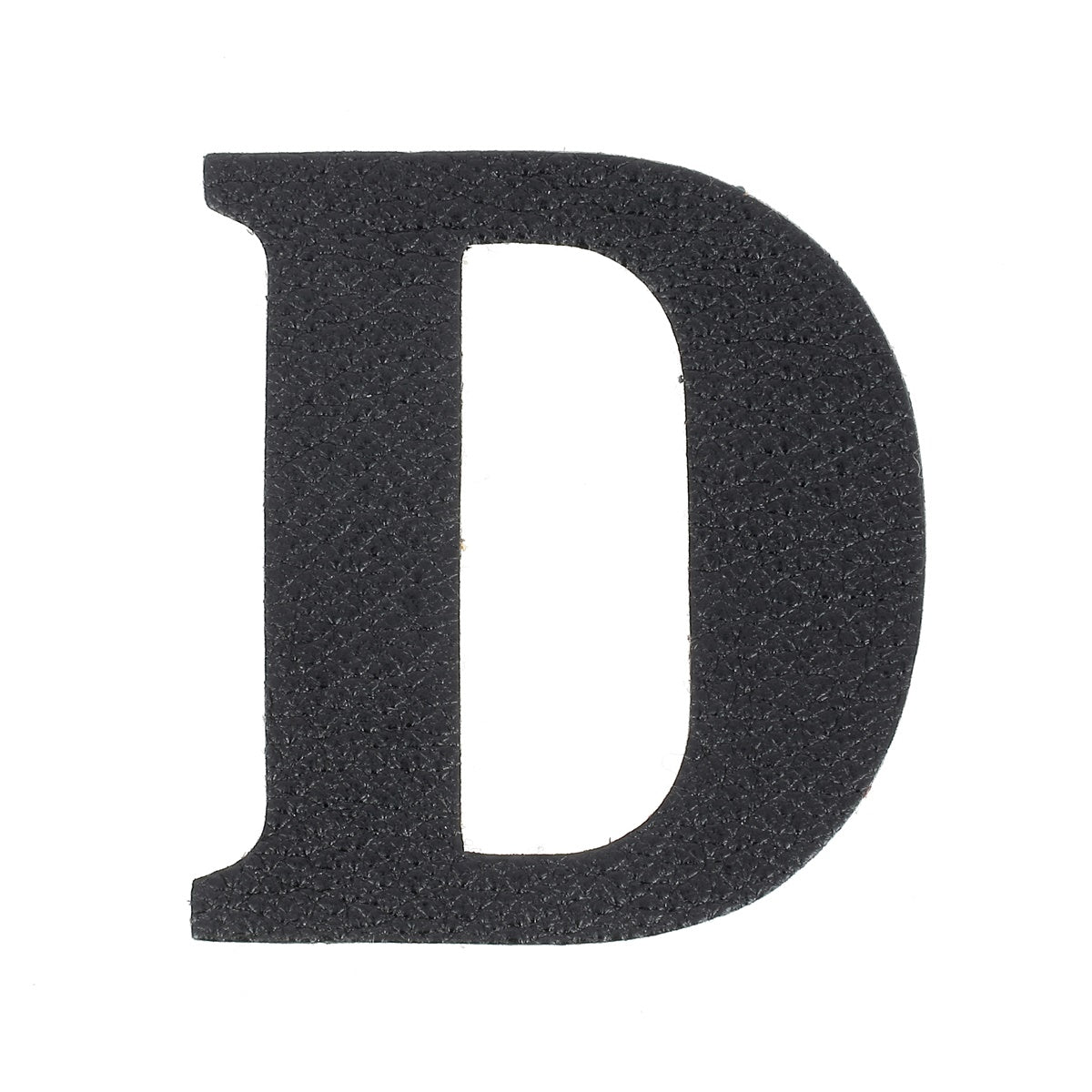 Découpe de lettre de l'Alphabet autocollante en cuir - NOIR J99 - Deco Cuir