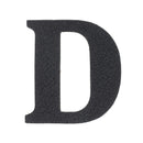 Découpe de lettre de l'Alphabet autocollante en cuir - NOIR J99 - Deco Cuir
