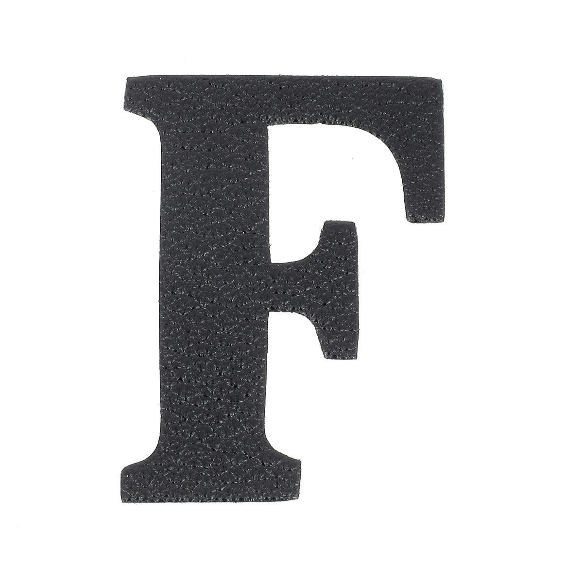 Découpe de lettre de l'Alphabet autocollante en cuir - NOIR J99 - Deco Cuir