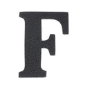 Découpe de lettre de l'Alphabet autocollante en cuir - NOIR J99 - Deco Cuir