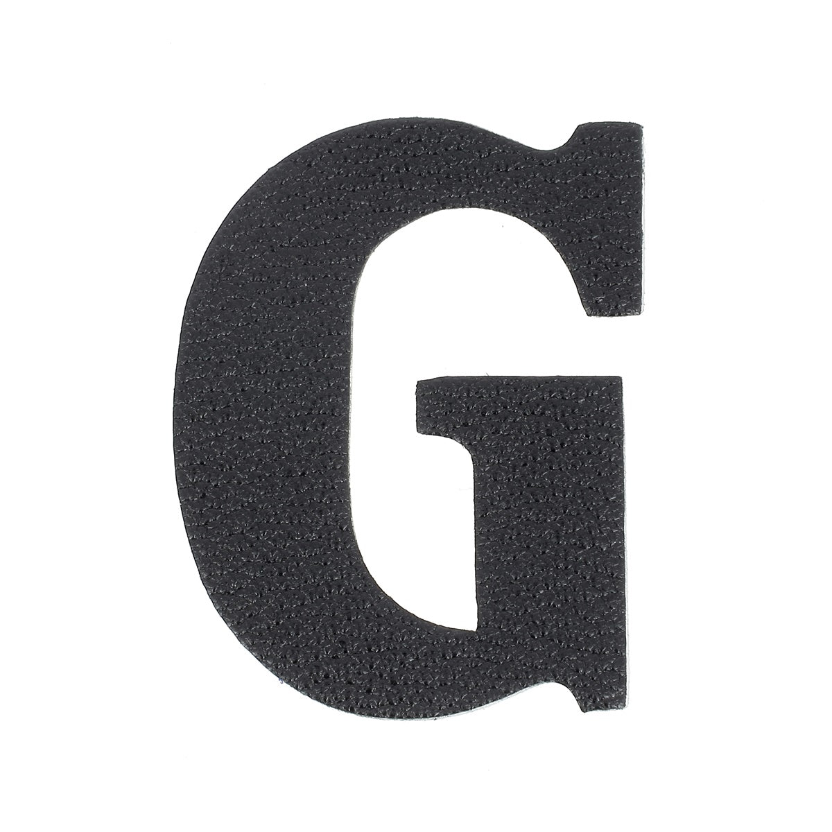 Découpe de lettre de l'Alphabet autocollante en cuir - NOIR J99 - Deco Cuir