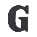 Découpe de lettre de l'Alphabet autocollante en cuir - NOIR J99 - Deco Cuir