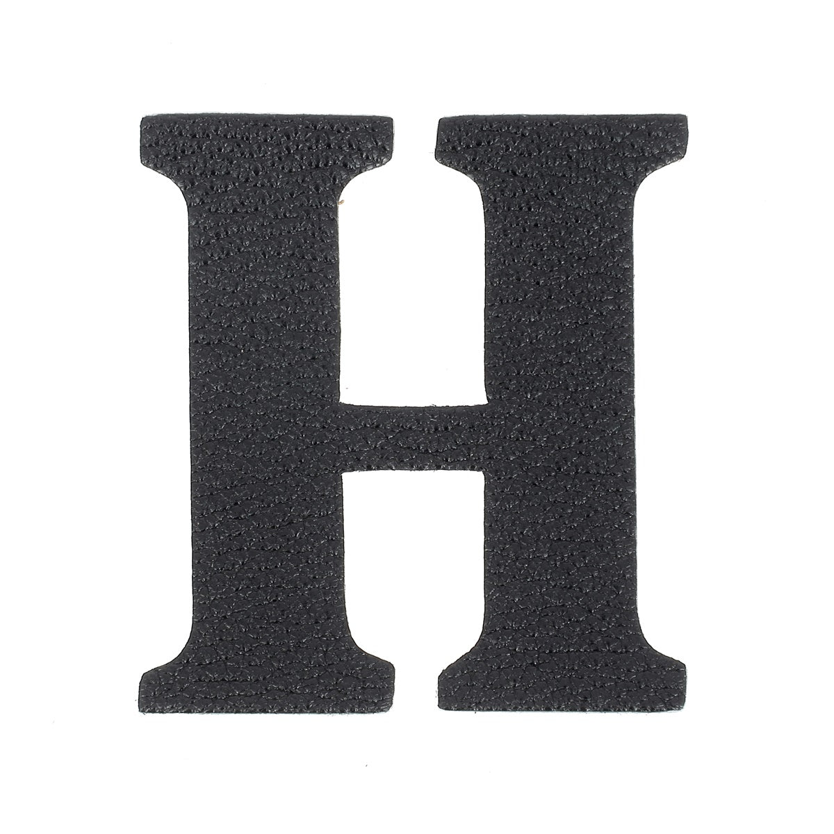 Découpe de lettre de l'Alphabet autocollante en cuir - NOIR J99 - Deco Cuir