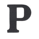 Découpe de lettre de l'Alphabet autocollante en cuir - NOIR J99 - Deco Cuir