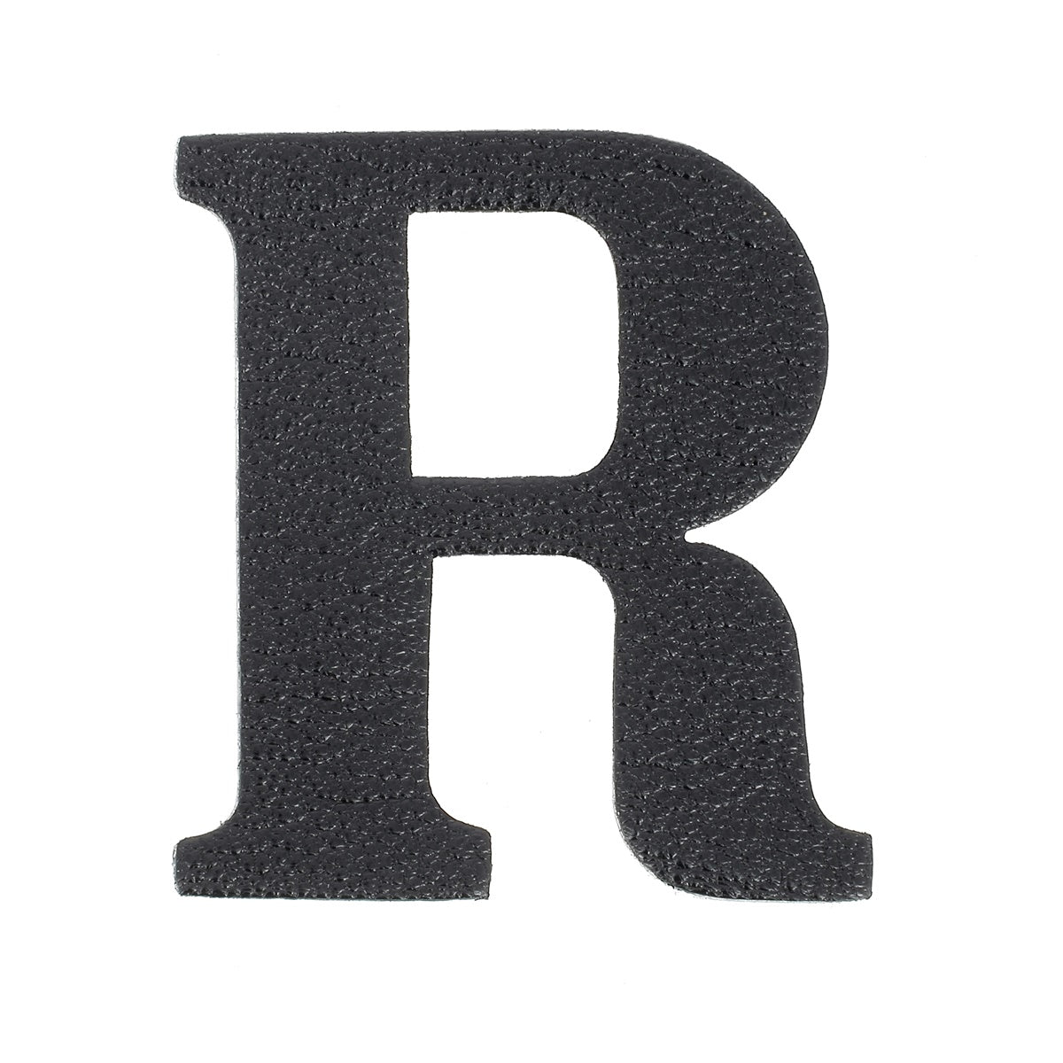 Découpe de lettre de l'Alphabet autocollante en cuir - NOIR J99 - Deco Cuir