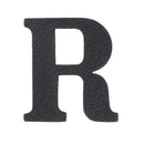 Découpe de lettre de l'Alphabet autocollante en cuir - NOIR J99 - Deco Cuir