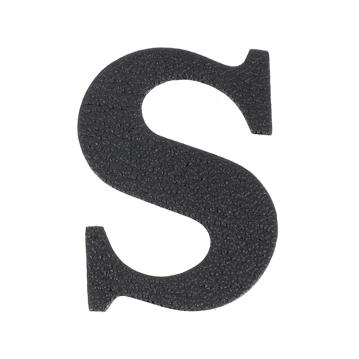 Découpe de lettre de l'Alphabet autocollante en cuir - NOIR J99 - Deco Cuir