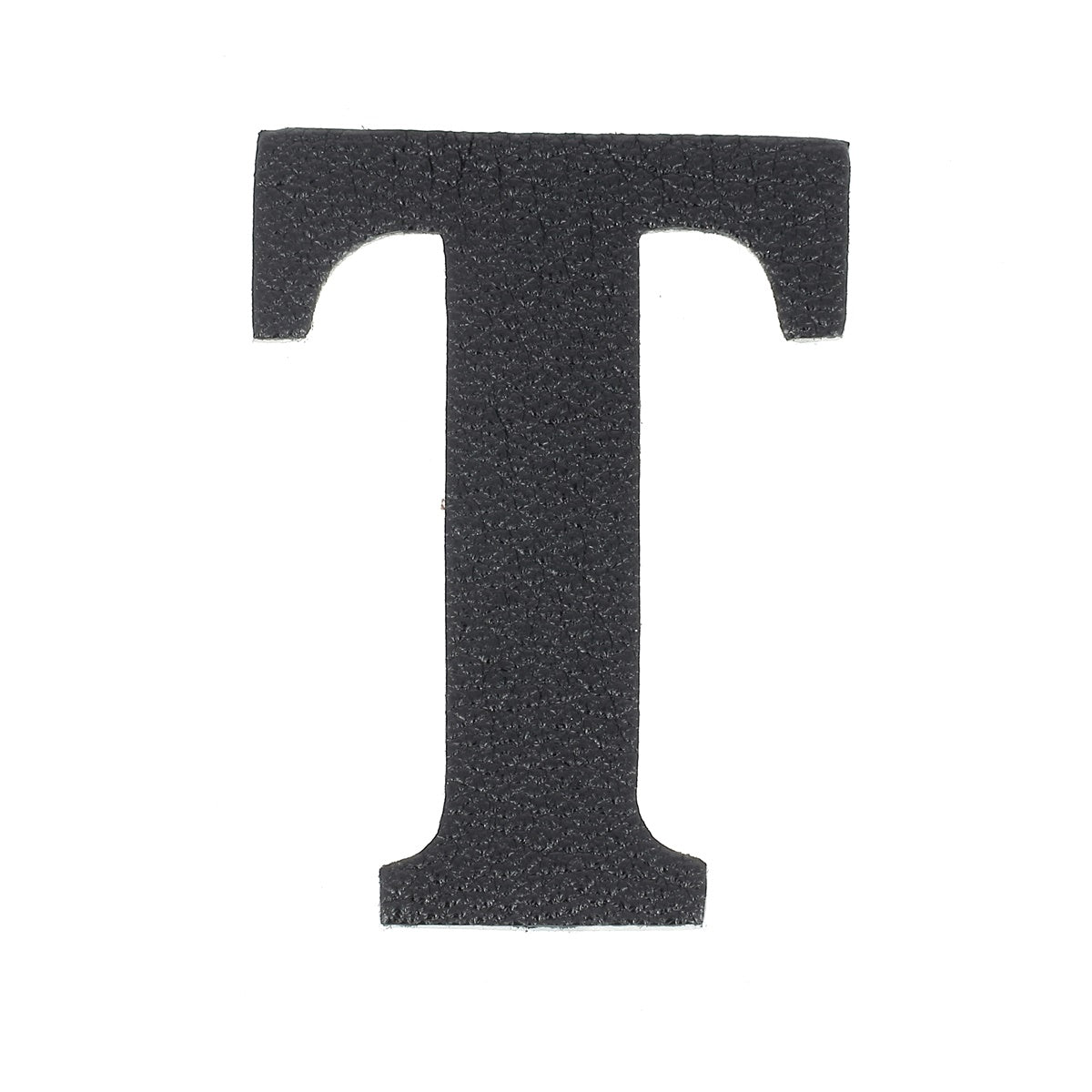 Découpe de lettre de l'Alphabet autocollante en cuir - NOIR J99 - Deco Cuir