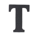 Découpe de lettre de l'Alphabet autocollante en cuir - NOIR J99 - Deco Cuir