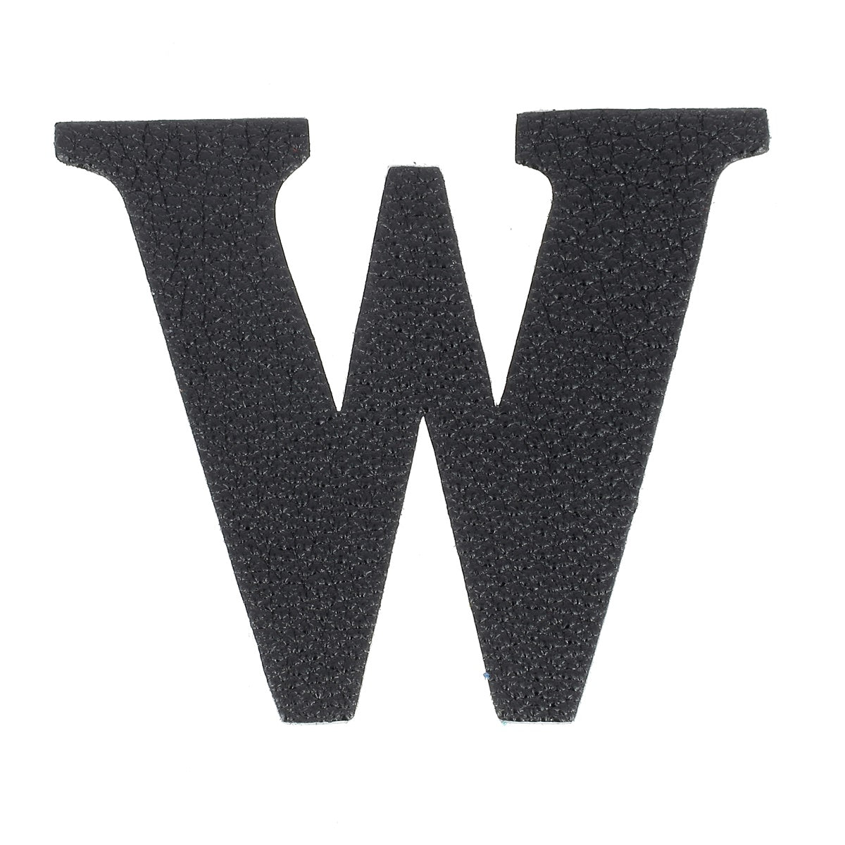 Découpe de lettre de l'Alphabet autocollante en cuir - NOIR J99 - Deco Cuir