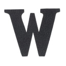 Découpe de lettre de l'Alphabet autocollante en cuir - NOIR J99 - Deco Cuir