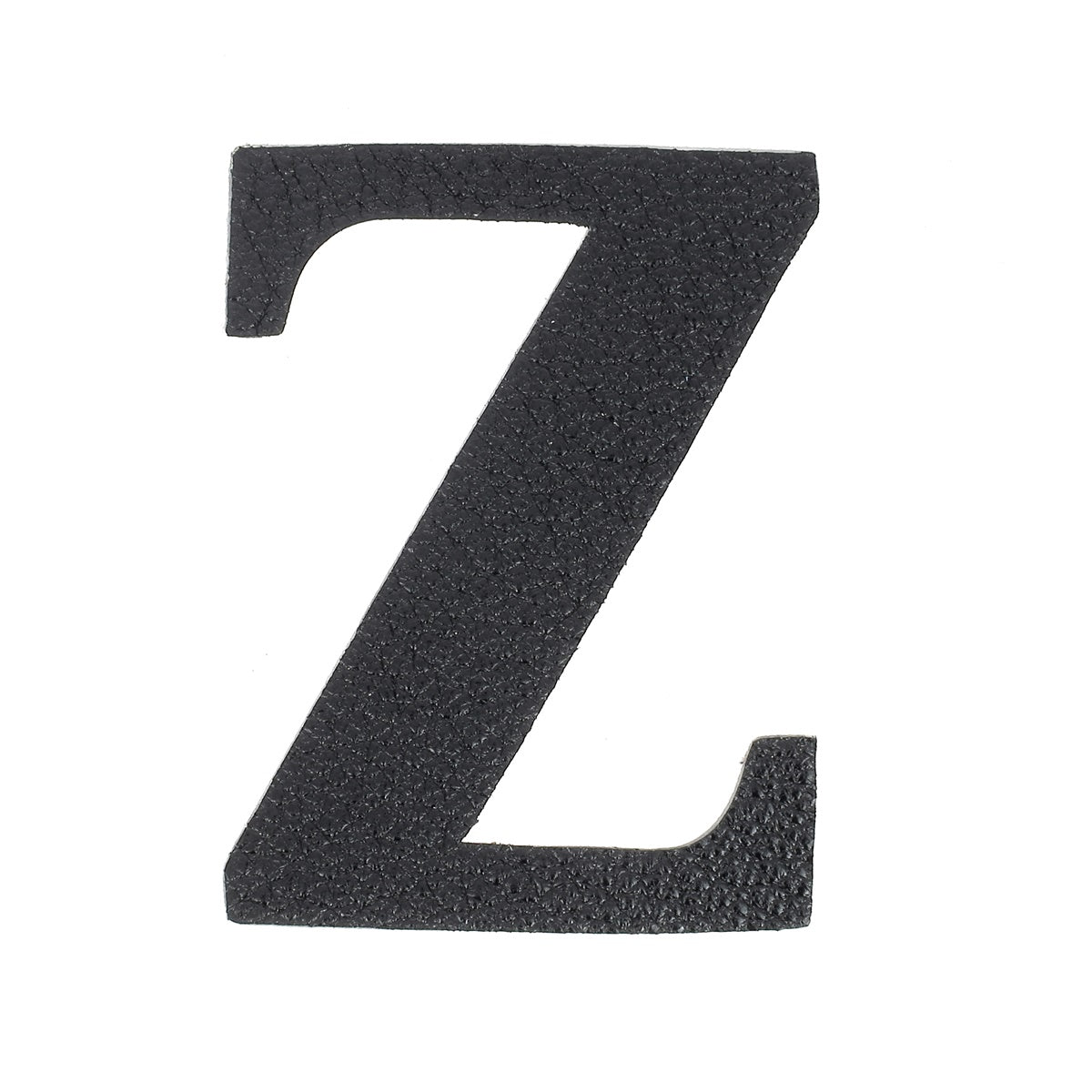 Découpe de lettre de l'Alphabet autocollante en cuir - NOIR J99 - Deco Cuir