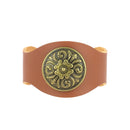 Concho à visser ROND motif fleuri - 31.5mm - Deco Cuir