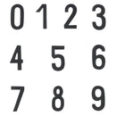 Découpe de chiffre autocollante en cuir - NOIR J99