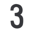 Découpe de chiffre autocollante en cuir - NOIR J99