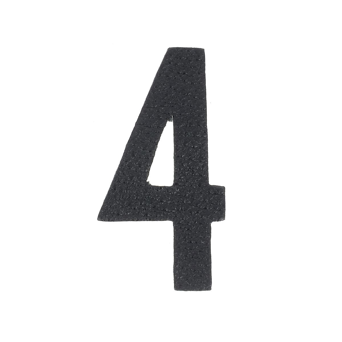 Découpe de chiffre autocollante en cuir - NOIR J99