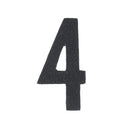 Découpe de chiffre autocollante en cuir - NOIR J99