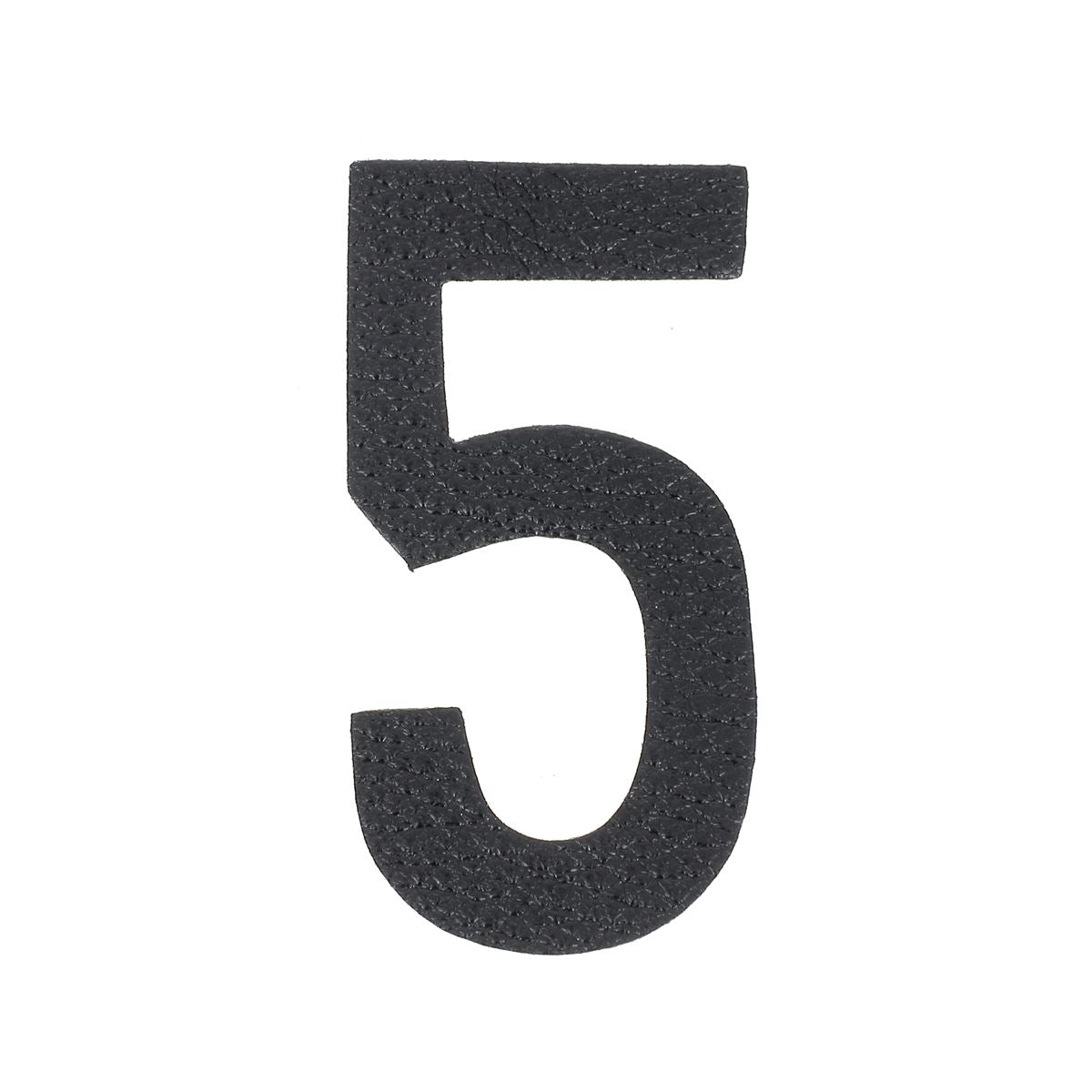 Découpe de chiffre autocollante en cuir - NOIR J99