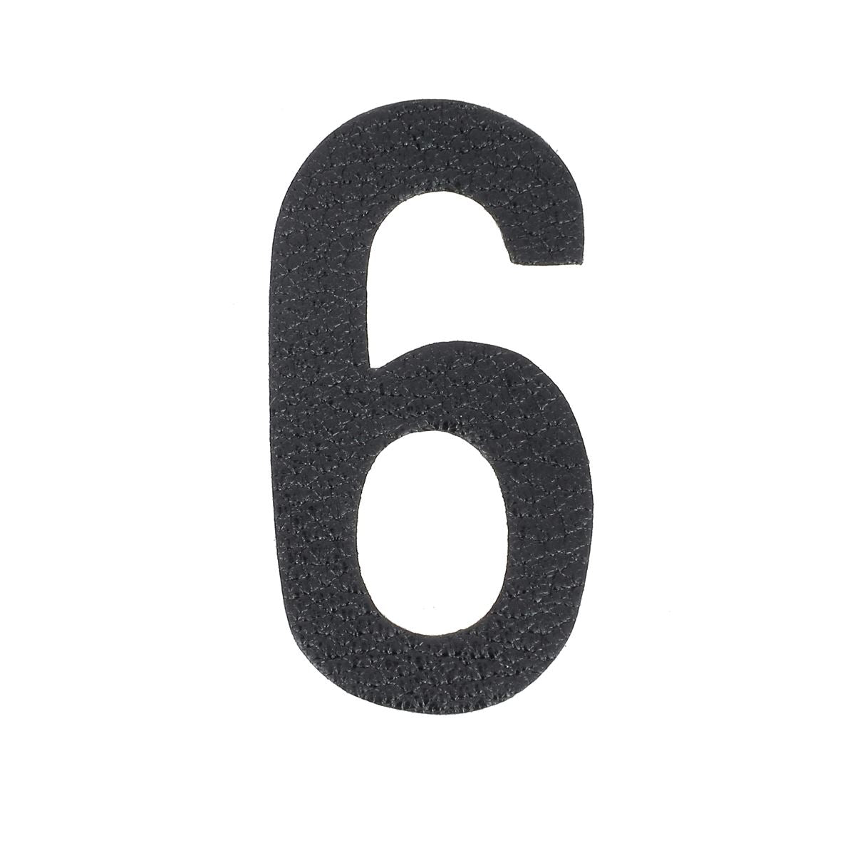 Découpe de chiffre autocollante en cuir - NOIR J99