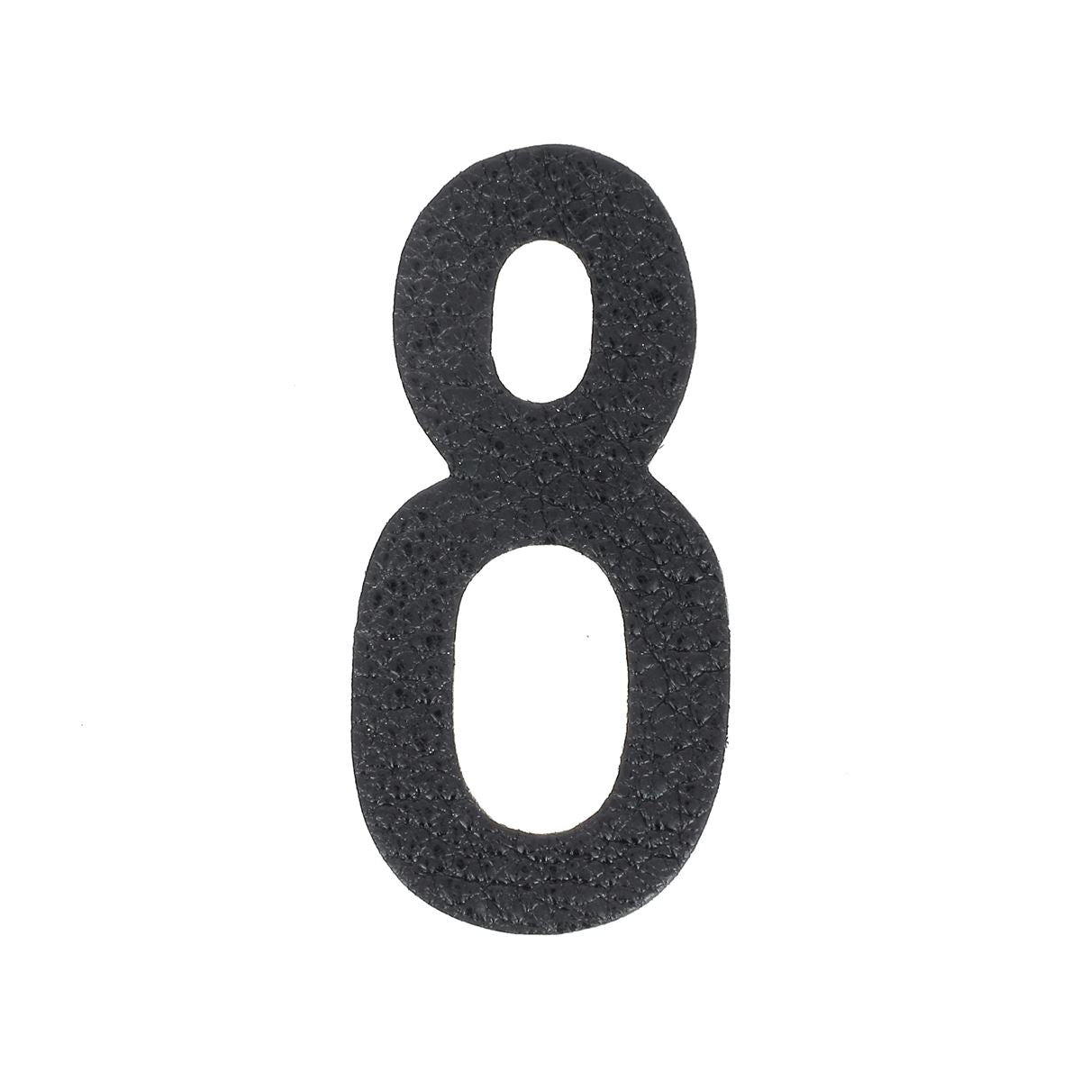 Découpe de chiffre autocollante en cuir - NOIR J99