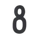 Découpe de chiffre autocollante en cuir - NOIR J99