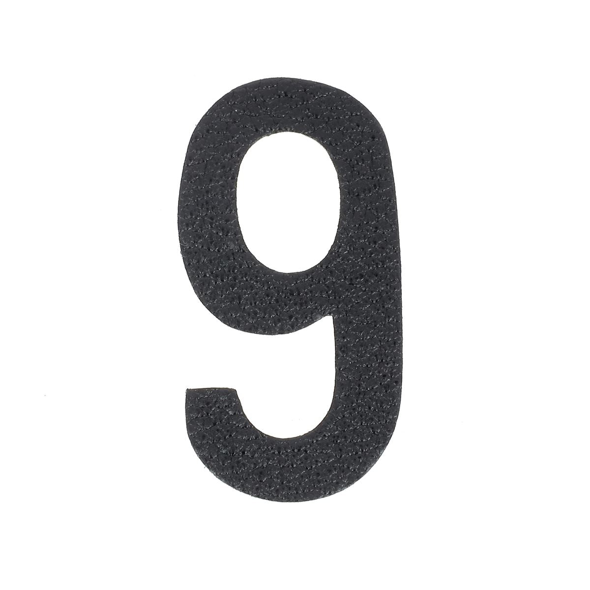 Découpe de chiffre autocollante en cuir - NOIR J99