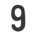 Découpe de chiffre autocollante en cuir - NOIR J99