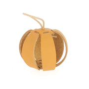 Kit DIY Deco Cuir pour boule de Noël en cuir à assembler, motif pain d'épice, création artisanale et festive.