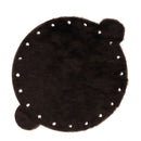 Découpe pour bourse en cuir lainé - CHOCOLAT