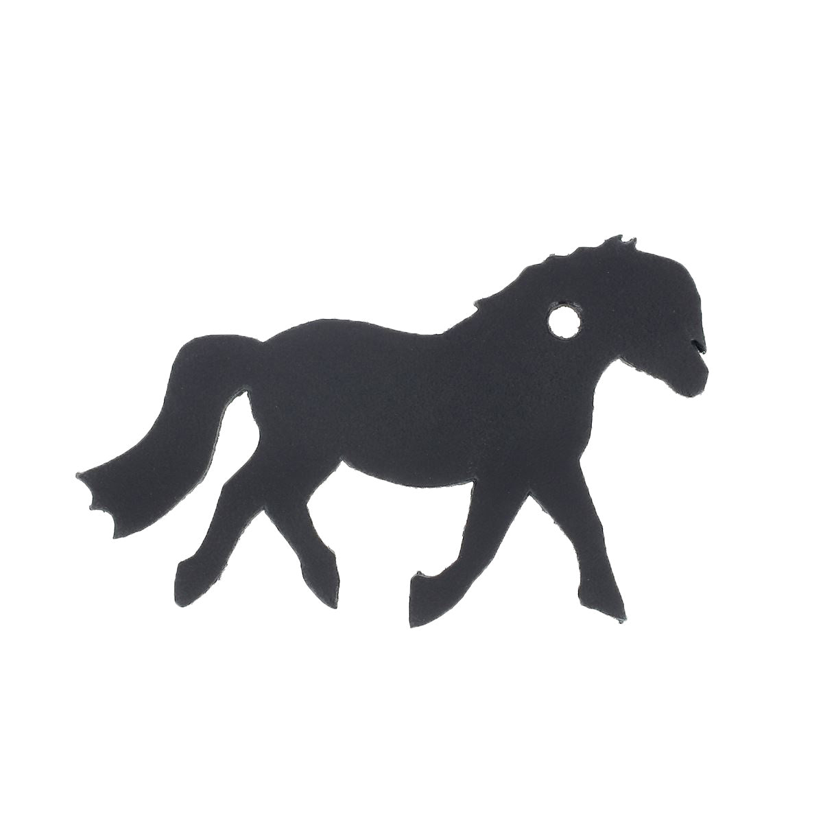 Lot de découpes PONEY pour porte-clés en cuir - INCA, GRIS & NOIR