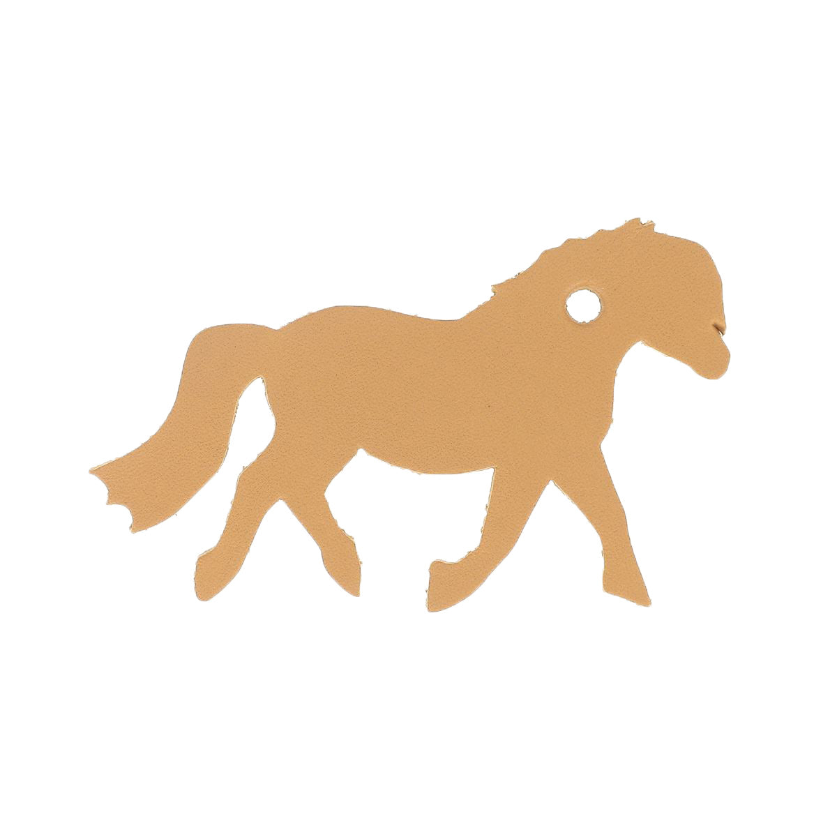 Lot de découpes PONEY pour porte-clés en cuir - INCA, GRIS & NOIR