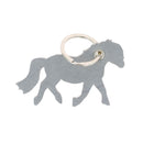 Lot de découpes PONEY pour porte-clés en cuir - INCA, GRIS & NOIR