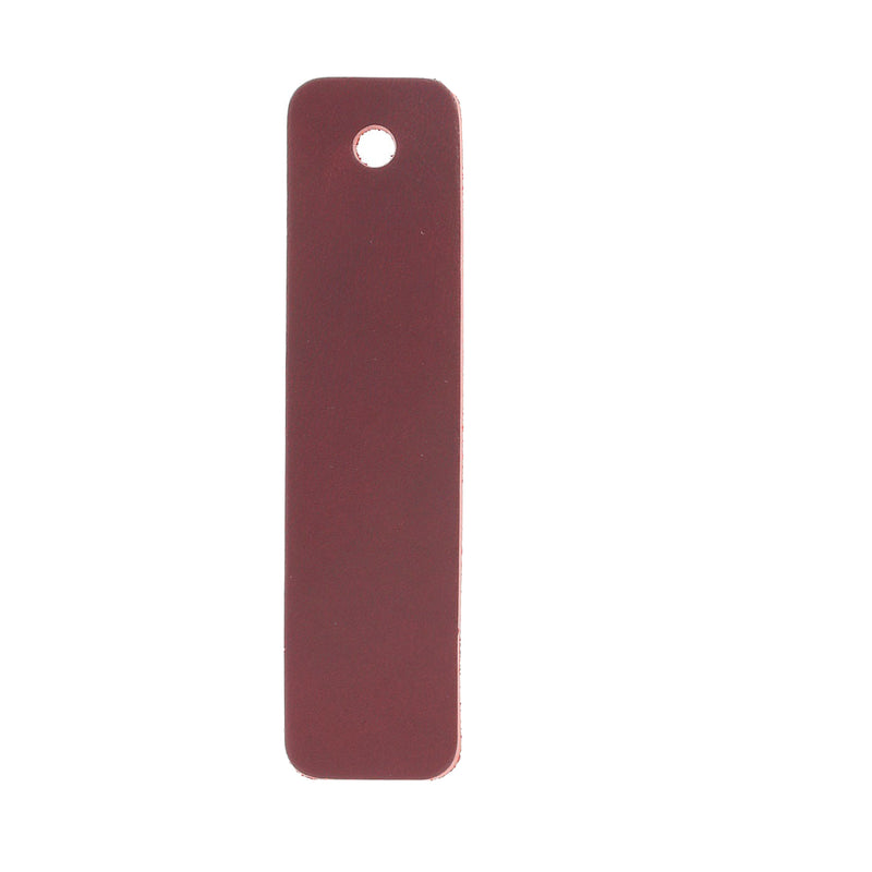 RECTANGLE cutout for dyed leather key ring