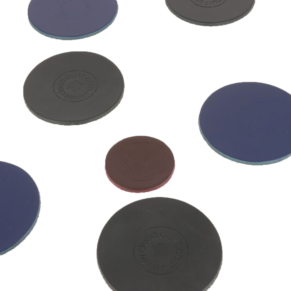 Jeu de 6 palets d'intérieur en cuir - Deco Cuir