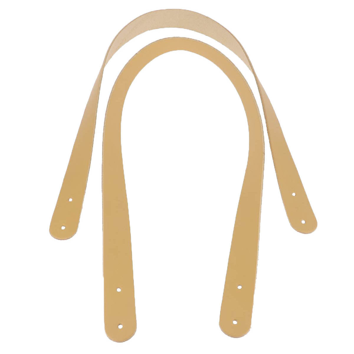 Paire de anses en cuir Tannage végétal pour sac - 24mm - 70cm